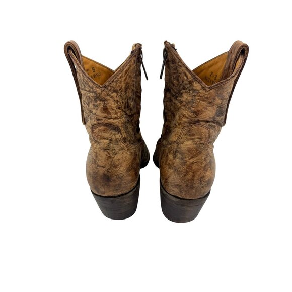 Size 7.5 Old Gringo Eagle Swarovski Crystals Snip Toe Ankle Cowboy Cowgirl Boots - Picture 7 of 14